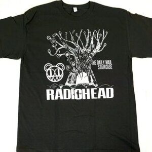 Radiohead The Daily Mail Staircase Graphic Band T-Shirt Vintage Rock Tee 94